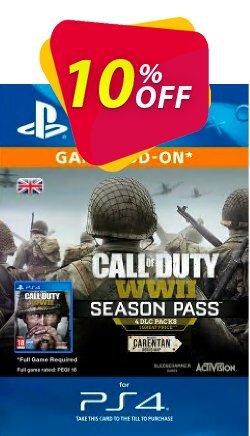 10% OFF Call of Duty - COD WWII - Season Pass PS4 Discount