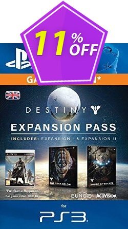 11% OFF Destiny Expansion Pass PS3 Discount