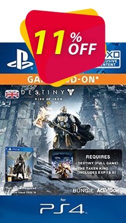 11% OFF Destiny Rise of Iron PS4 Discount