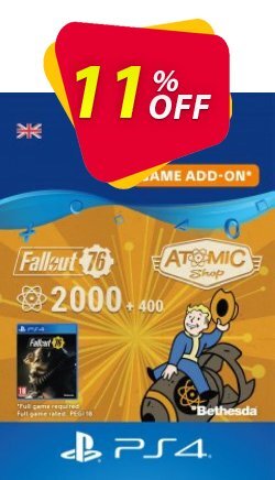 Fallout 76 - 2400 Atoms PS4 Coupon discount Fallout 76 - 2400 Atoms PS4 Deal - Fallout 76 - 2400 Atoms PS4 Exclusive Easter Sale offer 