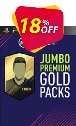 18% OFF FIFA 18 PS3 - 5 Jumbo Premium Gold Packs DLC Discount