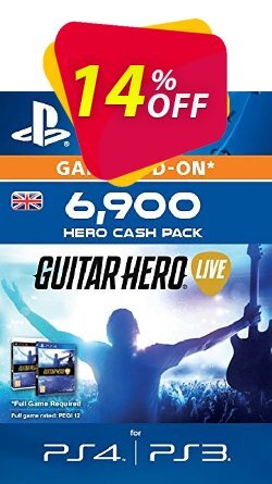 14% OFF Guitar Hero Live 6900 Hero Cash Pack PS4 Discount