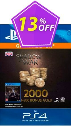 Middle-Earth: Shadow of War - 2200 Gold PS4 Coupon discount Middle-Earth: Shadow of War - 2200 Gold PS4 Deal - Middle-Earth: Shadow of War - 2200 Gold PS4 Exclusive Easter Sale offer 