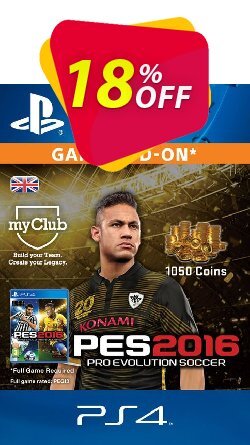 18% OFF PES 2016 - 1050 myClub Coins PS4 Discount