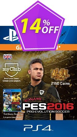 14% OFF PES 2016 - 2150 myClub Coins PS4 Discount