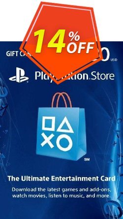 14% OFF $20 PlayStation Store Gift Card - PS Vita/PS3/PS4 Code Discount