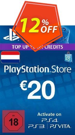 12% OFF PlayStation Network - PSN Card - 20 EUR - Netherlands  Discount