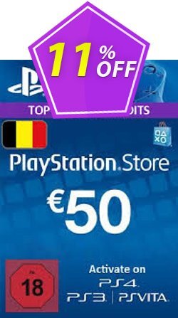 11% OFF PlayStation Network - PSN Card - 50 EUR - Belgium  Discount