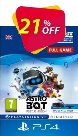 21% OFF Astro Bot Rescue Mission VR PS4 Discount
