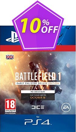 Battlefield 1 Early Enlister Deluxe Edition PS4 Deal