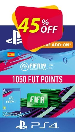 45% OFF Fifa 19 - 1050 FUT Points PS4 - Spain  Discount