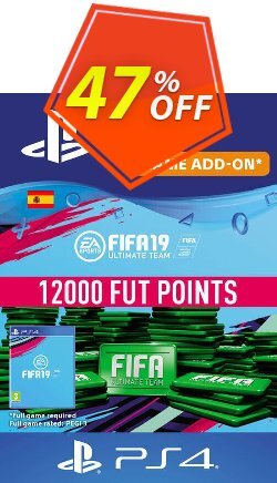 47% OFF Fifa 19 - 12000 FUT Points PS4 - Spain  Discount