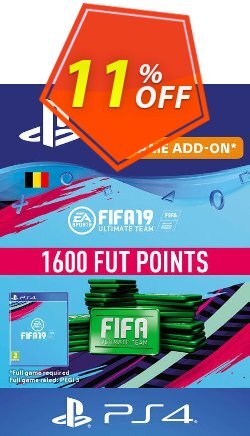 11% OFF Fifa 19 - 1600 FUT Points PS4 - Belgium  Discount