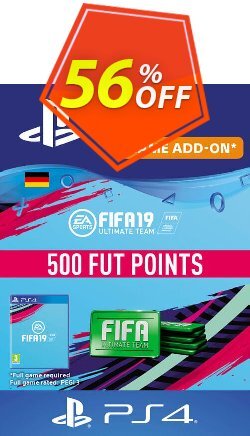 56% OFF Fifa 19 - 500 FUT Points PS4 - Germany  Discount