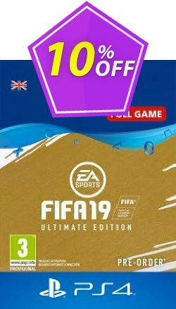 10% OFF FIFA 19 Ultimate Edition PS4 - UK  Discount