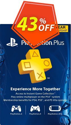 1-Year PlayStation Plus Membership - PS+ - PS3/PS4/PS Vita - Canada Coupon discount 1-Year PlayStation Plus Membership (PS+) - PS3/PS4/PS Vita (Canada) Deal - 1-Year PlayStation Plus Membership (PS+) - PS3/PS4/PS Vita (Canada) Exclusive Easter Sale offer