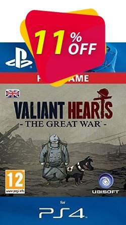 11% OFF Valiant Hearts: The Great War PS4 - Digital Code Discount