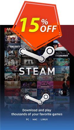 Steam Wallet Top-up 5 EUR Coupon discount Steam Wallet Top-up 5 EUR Deal - Steam Wallet Top-up 5 EUR Exclusive Easter Sale offer 