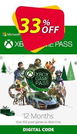 33% OFF 12 Month Xbox Game Pass Xbox One Discount
