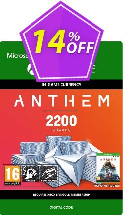 14% OFF Anthem 2200 Shards Pack Xbox One Discount