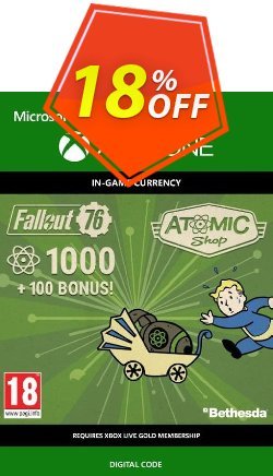 18% OFF Fallout 76 - 1100 Atoms Xbox One Discount