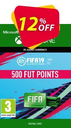 12% OFF Fifa 19 - 500 FUT Points - Xbox One  Discount