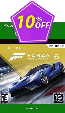 10% OFF Forza Motorsport 6 Ultimate Edition Xbox One - Digital Code Discount