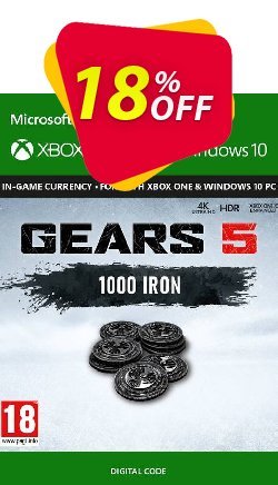 18% OFF Gears 5: 1,000 Iron Xbox One Discount
