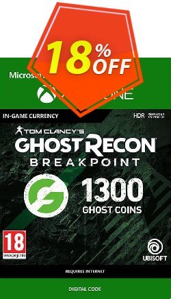 18% OFF Ghost Recon Breakpoint: 1300 Ghost Coins Xbox One Discount