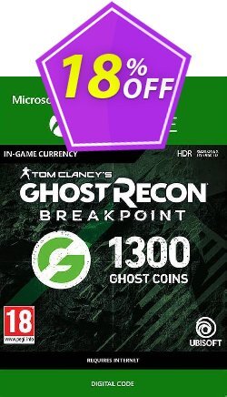 18% OFF Ghost Recon Breakpoint: 1300 Ghost Coins Xbox One Discount