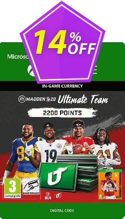 14% OFF Madden NFL 20 2200 MUT Points Xbox One Discount