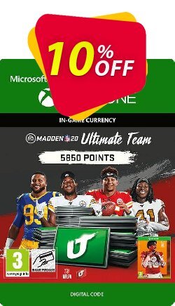 10% OFF Madden NFL 20 5850 MUT Points Xbox One Discount