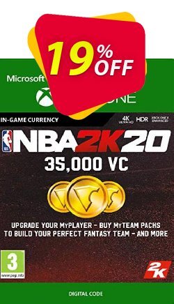 NBA 2K20: 35,000 VC Xbox One Coupon discount NBA 2K20: 35,000 VC Xbox One Deal - NBA 2K20: 35,000 VC Xbox One Exclusive Easter Sale offer 