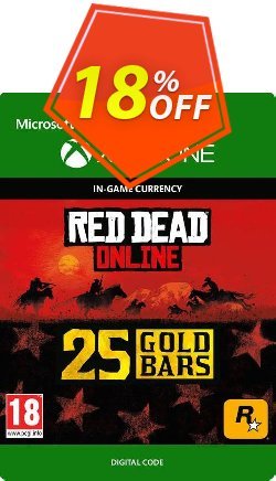Red Dead Online: 25 Gold Bars Xbox One Coupon discount Red Dead Online: 25 Gold Bars Xbox One Deal - Red Dead Online: 25 Gold Bars Xbox One Exclusive Easter Sale offer 