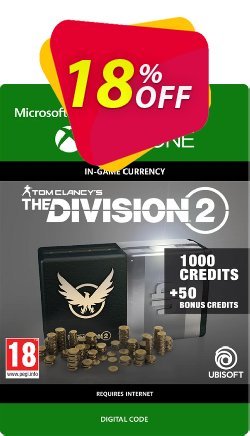 18% OFF Tom Clancy's The Division 2 1050 Credits Xbox One Discount
