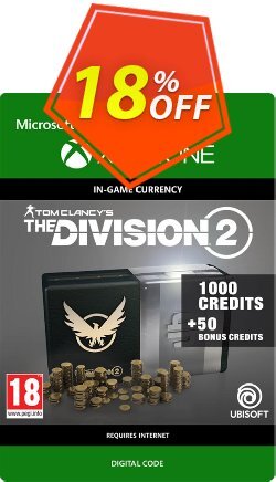 18% OFF Tom Clancy's The Division 2 1050 Credits Xbox One Discount