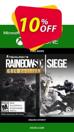 10% OFF Tom Clancys Rainbow Six Siege Year 3 Gold Edition Xbox One Coupon code