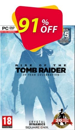 91% OFF Rise of the Tomb Raider 20 Year Celebration PC Discount