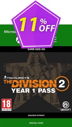 11% OFF Tom Clancy's The Division 2 Xbox One - Year 1 Pass Coupon code