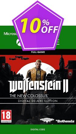 10% OFF Wolfenstein 2: The New Colossus Digital Deluxe Edition Xbox One Coupon code