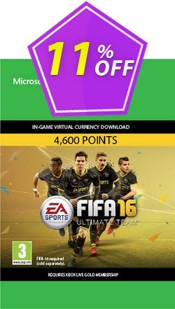 11% OFF Fifa 16 - 4600 FUT Points - Xbox One  Coupon code