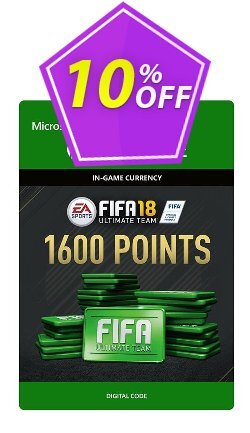 10% OFF Fifa 18 - 1600 FUT Points - Xbox One  Discount