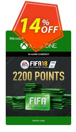 14% OFF Fifa 18 - 2200 FUT Points - Xbox One  Discount