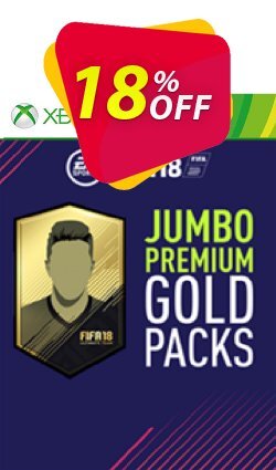 FIFA 18 (Xbox 360) - 5 Jumbo Premium Gold Packs DLC Deal