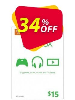 14% OFF Microsoft Gift Card - $15 - Xbox One/360  Coupon code