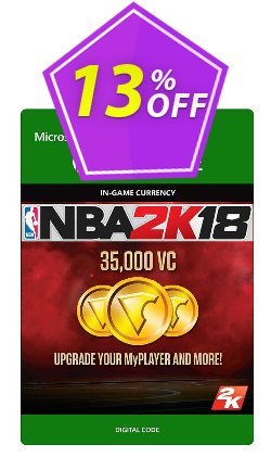 13% OFF NBA 2K18 35,000 VC - Xbox One  Discount