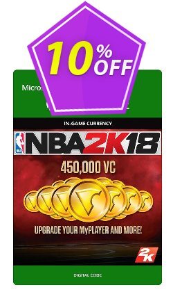 NBA 2K18 450,000 VC - Xbox One  Coupon discount NBA 2K18 450,000 VC (Xbox One) Deal - NBA 2K18 450,000 VC (Xbox One) Exclusive Easter Sale offer 