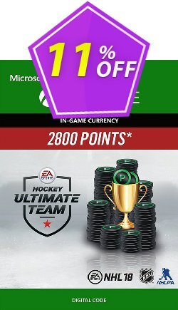 NHL 18: Ultimate Team NHL Points 2800 Xbox One Deal