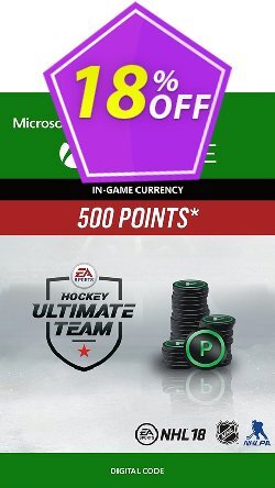 18% OFF NHL 18: Ultimate Team NHL Points 500 Xbox One Coupon code