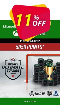 11% OFF NHL 18: Ultimate Team NHL Points 5850 Xbox One Discount